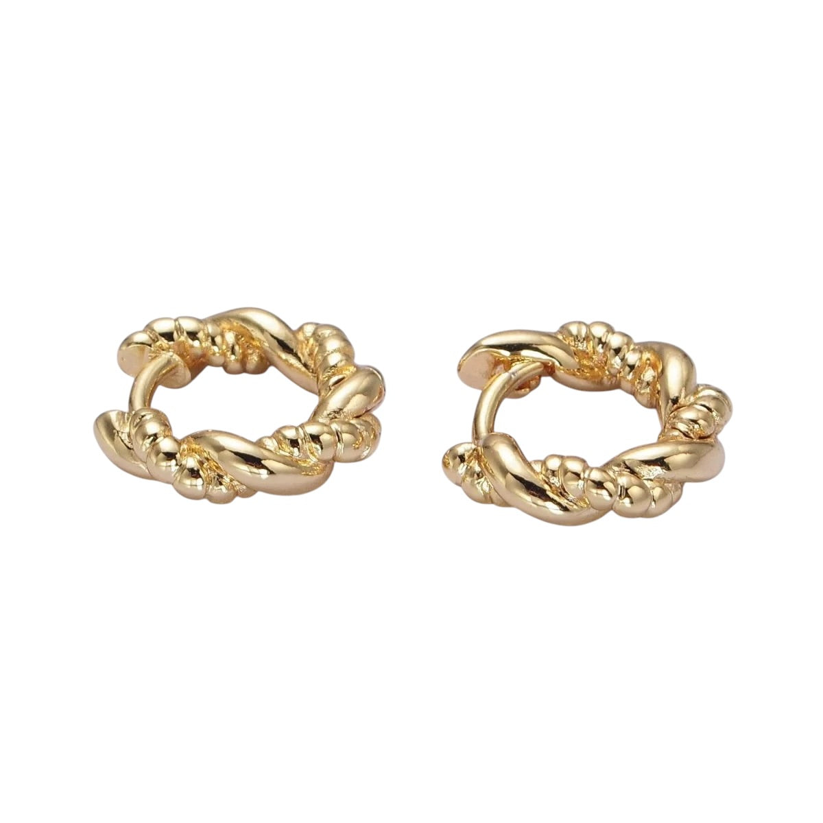 14K Twisted Rope Croissant 12mm