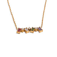 18K Baguette Bar Necklace