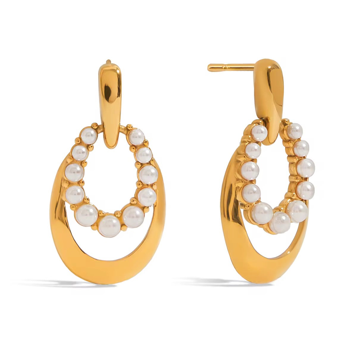 18K Isla Pearl Drop Earrings