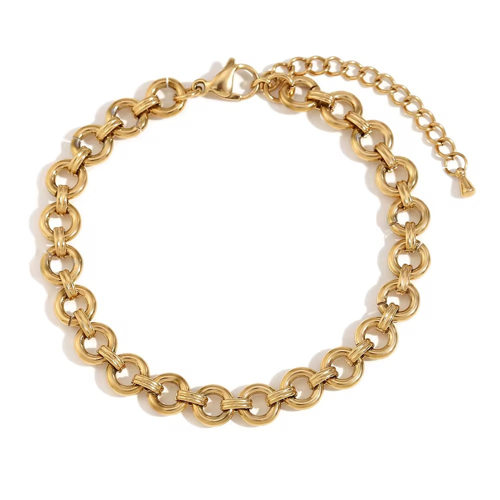 18K Round Chain Bracelet