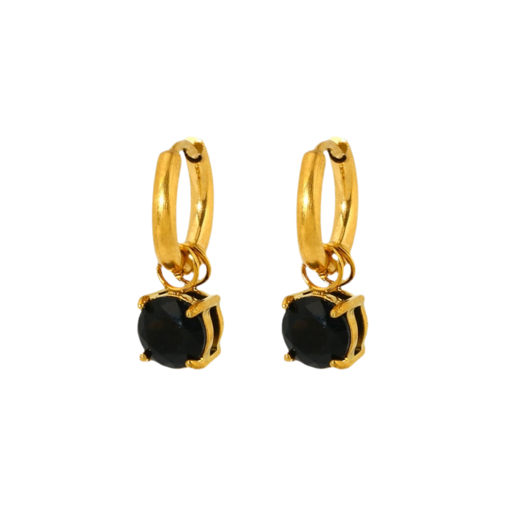 Claw Drops in 18K Gold-Plating with Cubic Zirconia