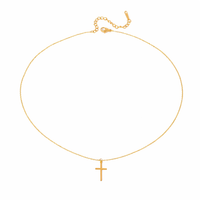 18K Dainty Cross Necklace