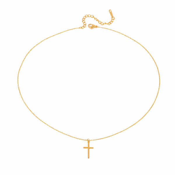 18K Dainty Cross Necklace