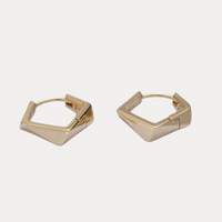 Pentagon Huggies in 14K Gold-Filled