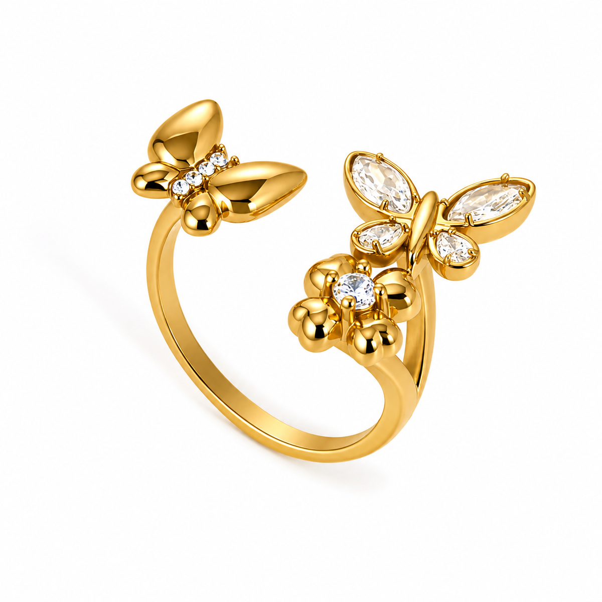 18K Monarch Bloom Ring