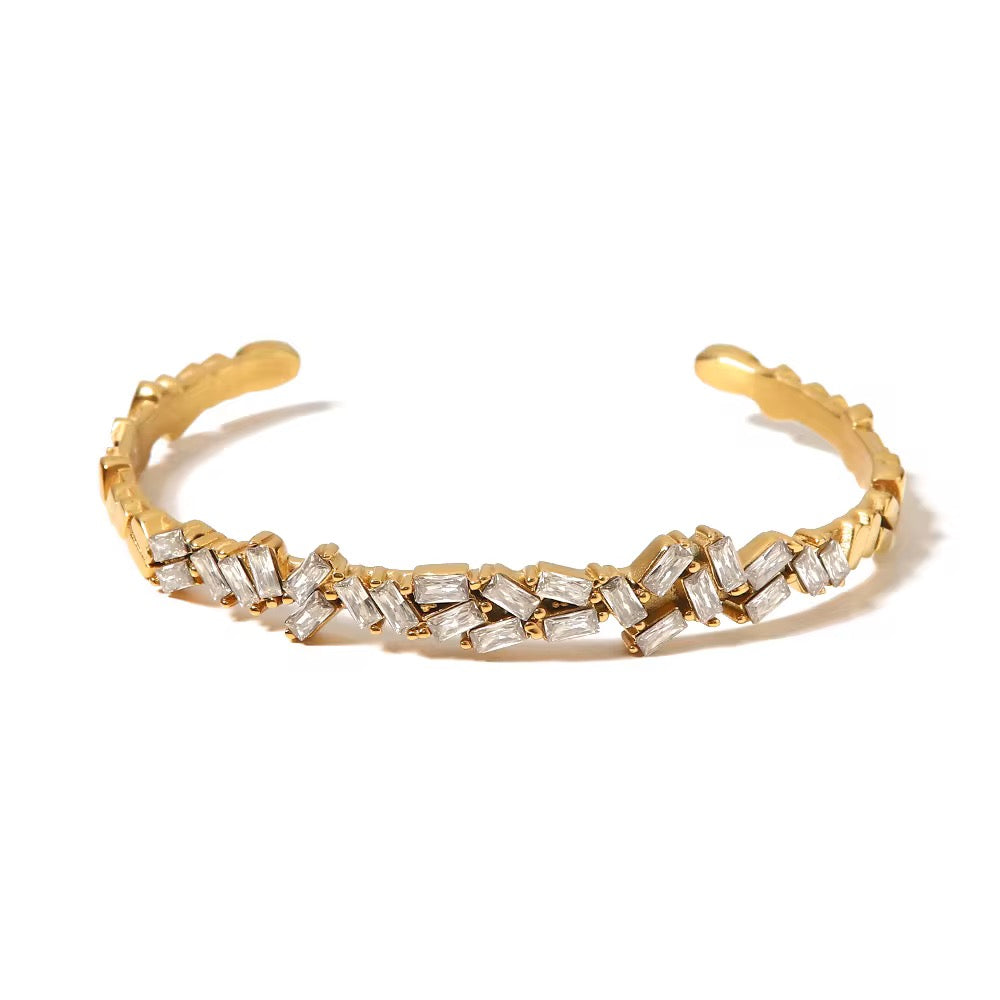 18K Golden Frost Bangle
