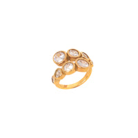 18K Round Bezel Ring