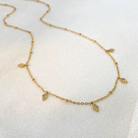18K Dainty Diamond Necklace