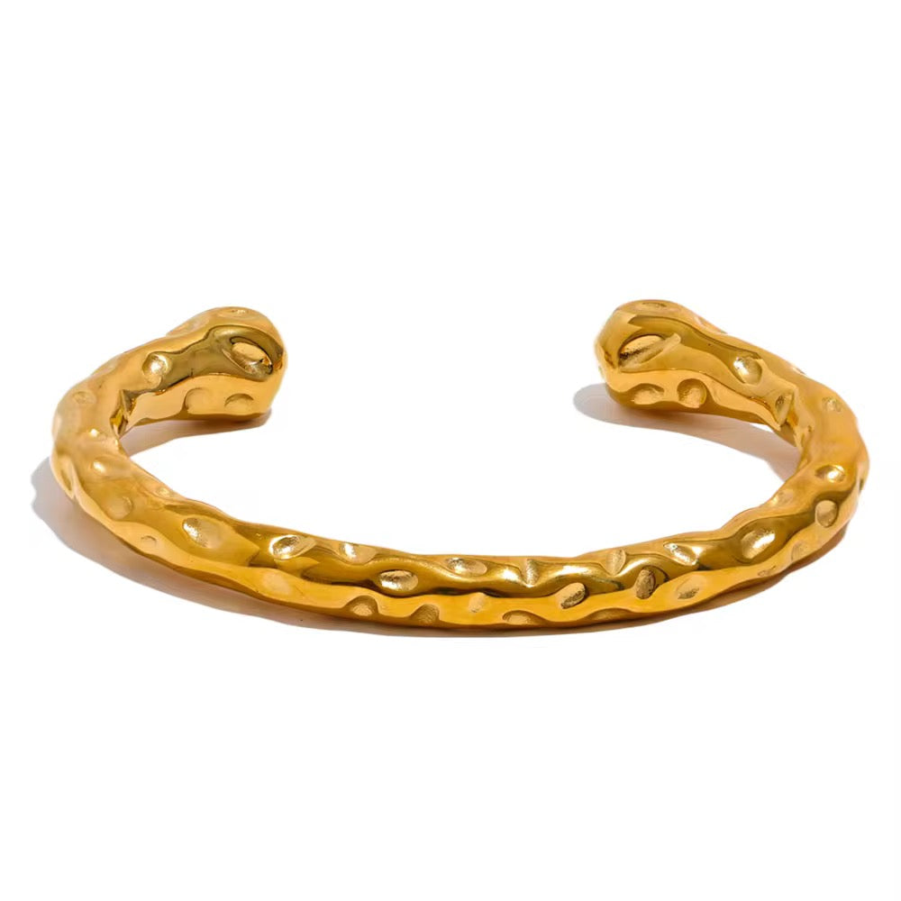 18K Statement Open Bangle