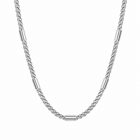 Silver Capsule Chain Necklace