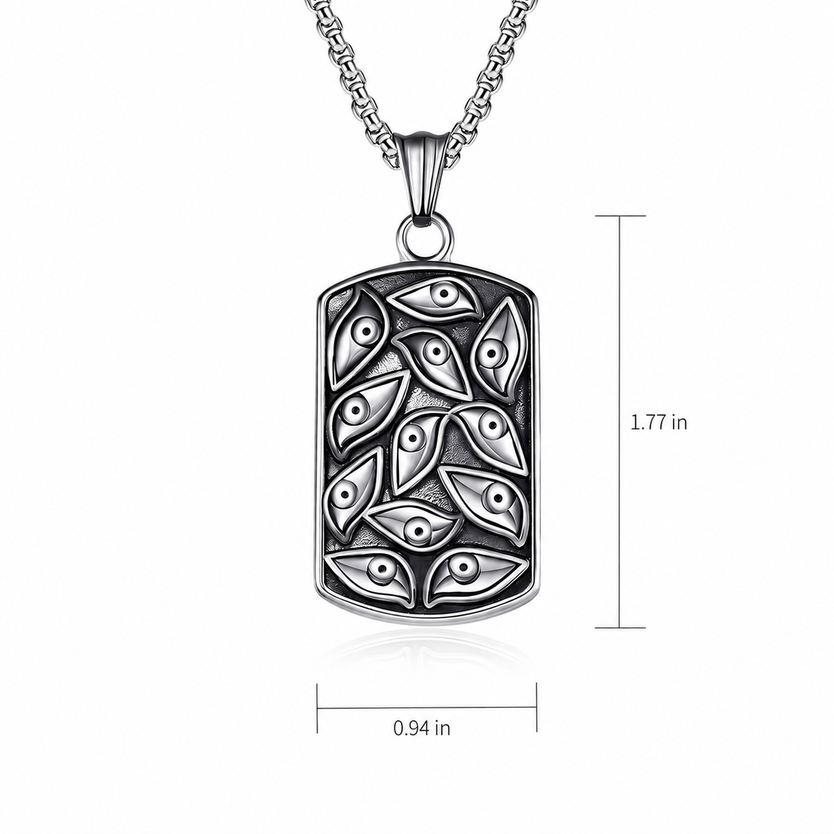 Atlas Pendant Necklace - Silver