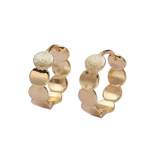 16K Gold Filled Lined 15mm Huggie Earrings