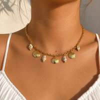 18K Sea Shells Chain Necklace