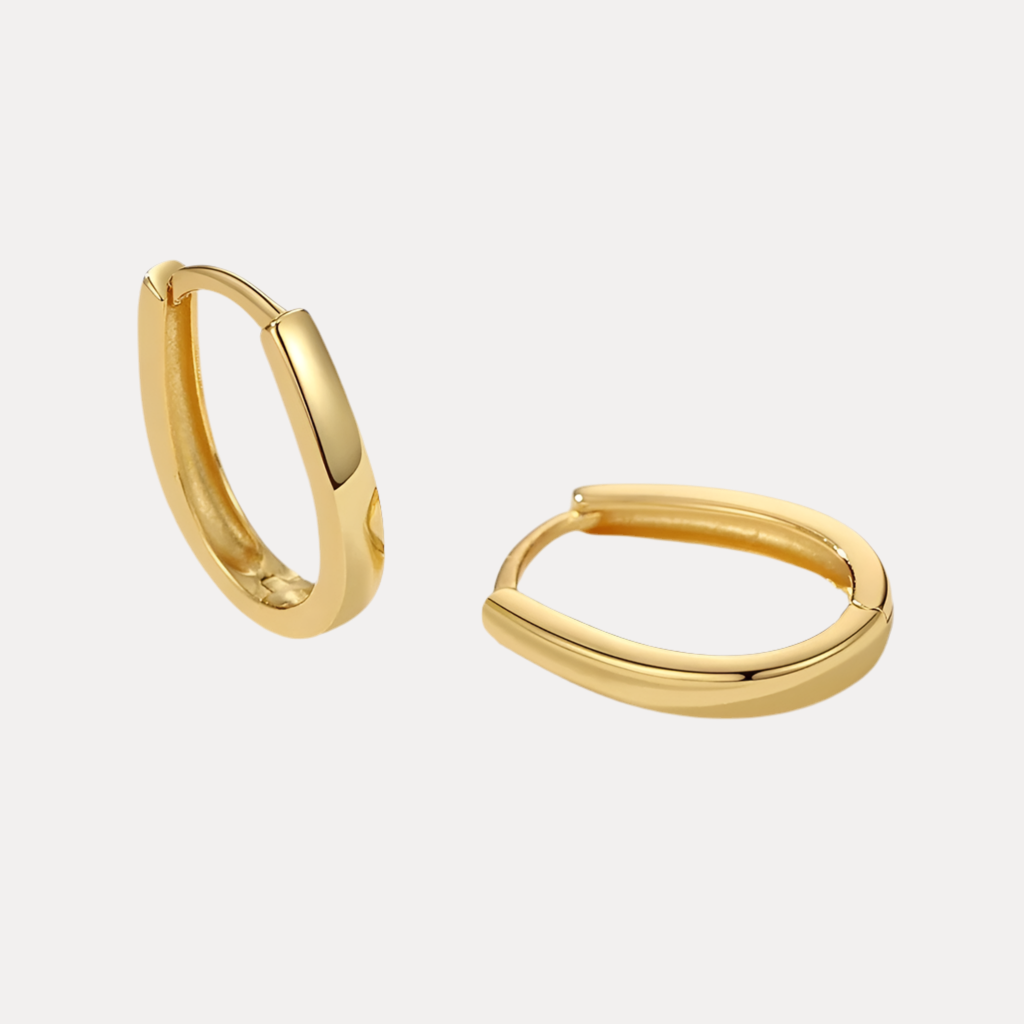 Oval Huggies in 18K Gold-Plating