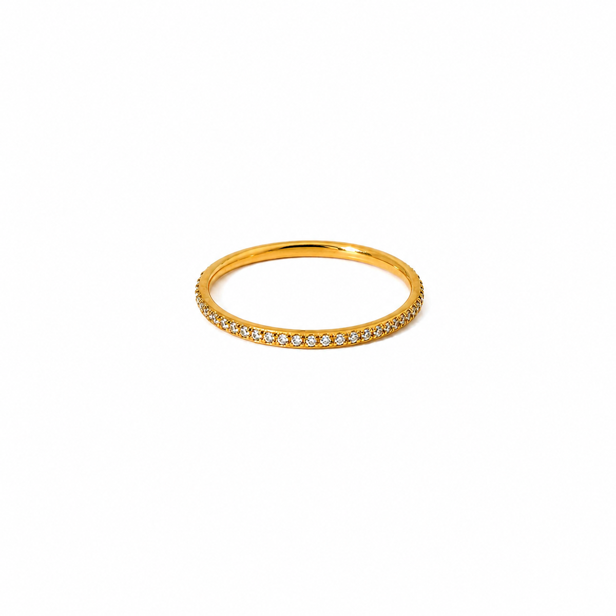 18K Lumi Thin Eternity Band Ring