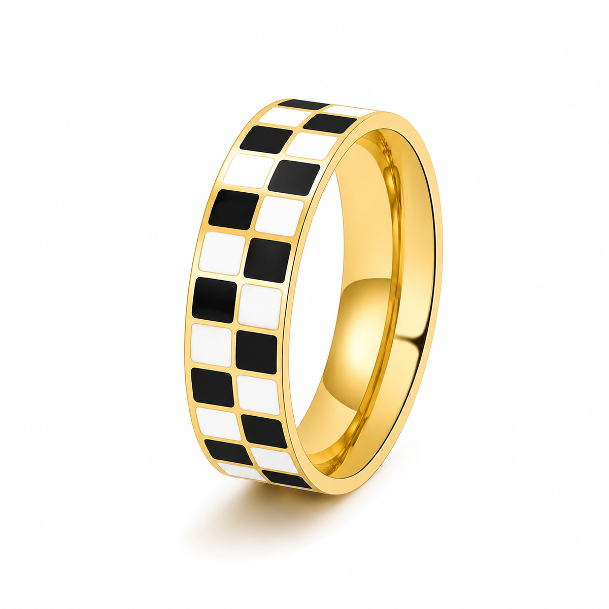 18K Checkered Black and White