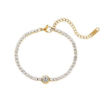 18K Round Tennis Bracelet