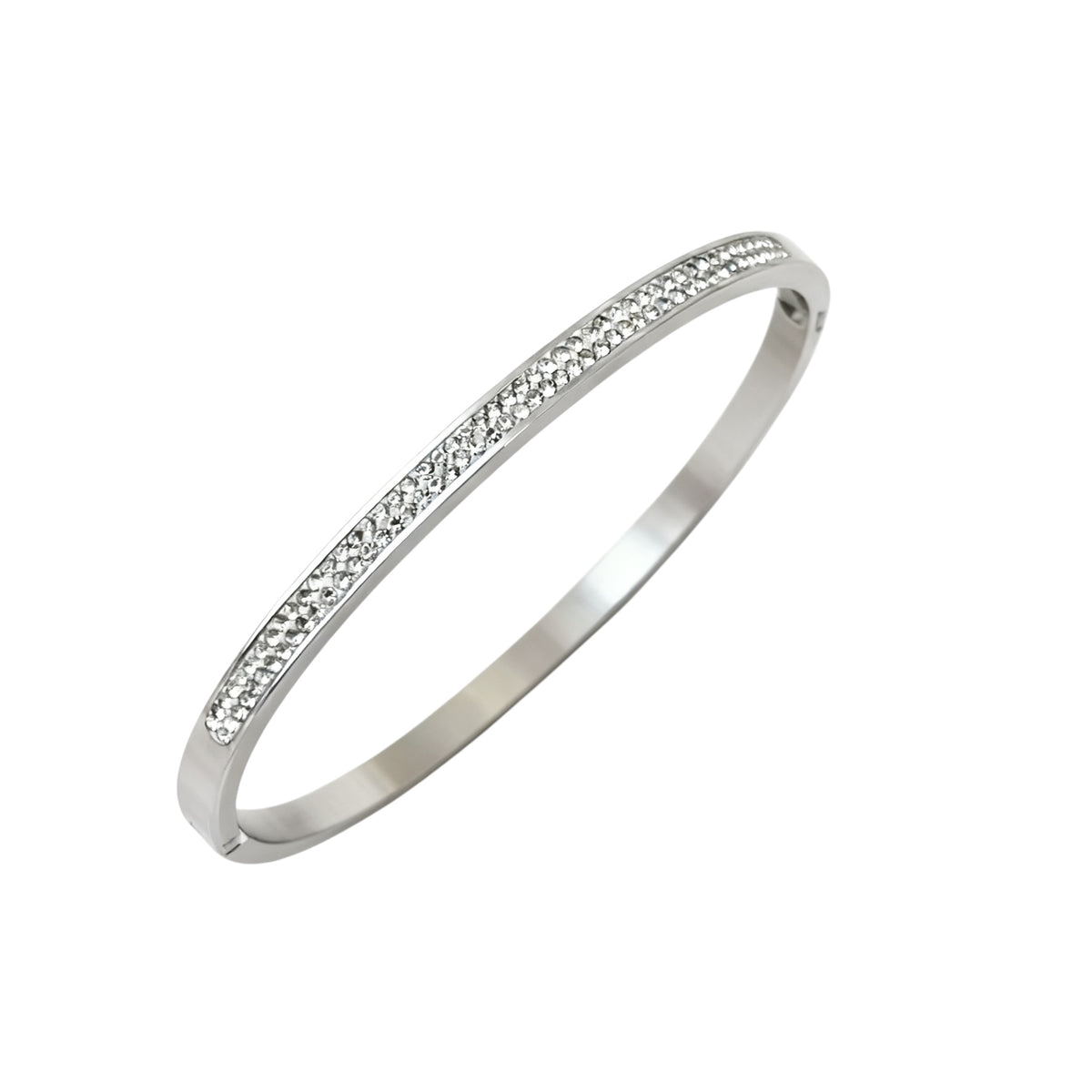 Silver Vera Eternity Bangle