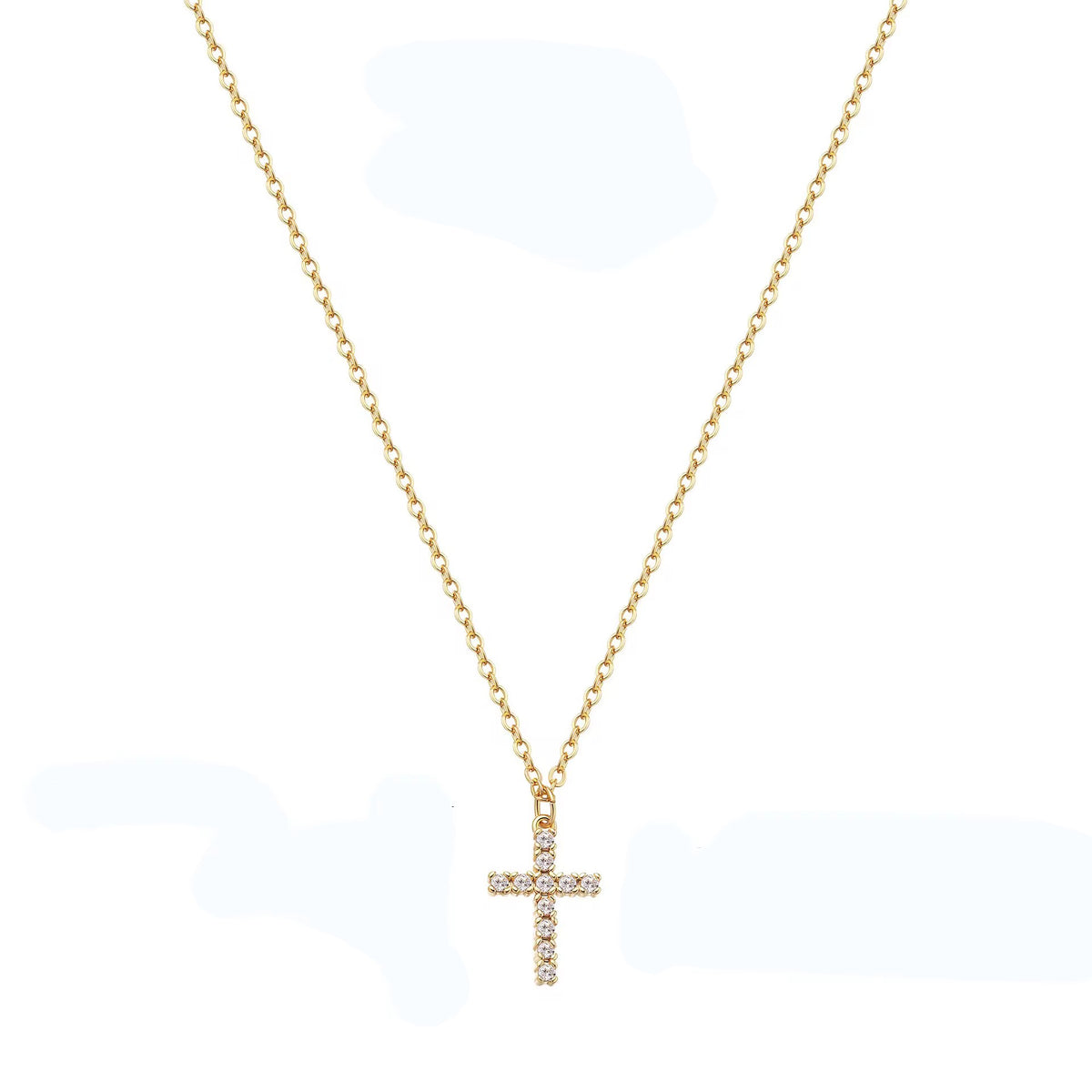 18K Dainty Cross Necklace
