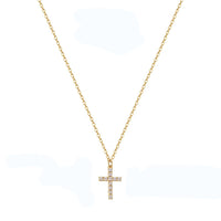 18K Dainty Cross Necklace