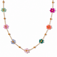 18K Gardenia Flower Necklace