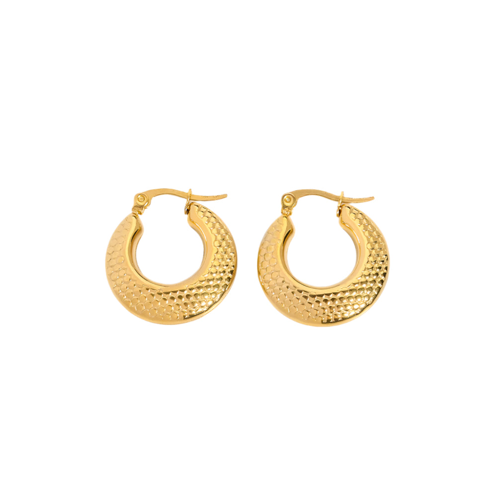 18K Chunky Croissant Earrings