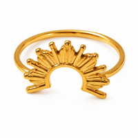 18K Sun Rays Ring