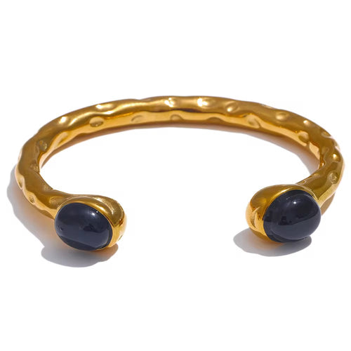 18K Cat Eye Bangles
