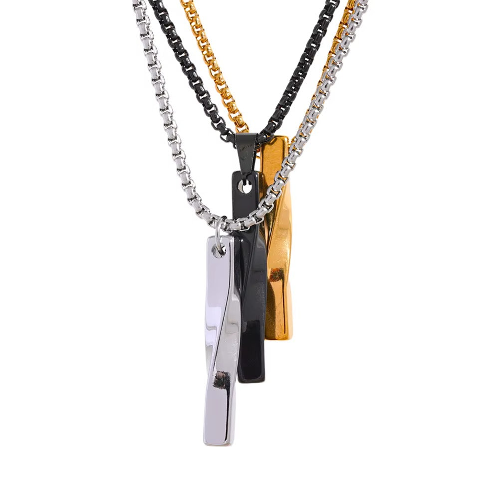 Alexis Twisted Bar Necklace