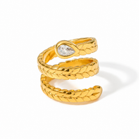 18K Spiral Wrap Ring