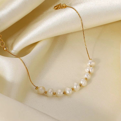 18K Freshwater Pearl Bracelet