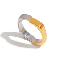 Two Tone Boxy Ring