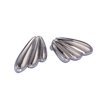 White Gold Filled Rain Drop Studs