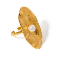 18K Statement Pearl Ring