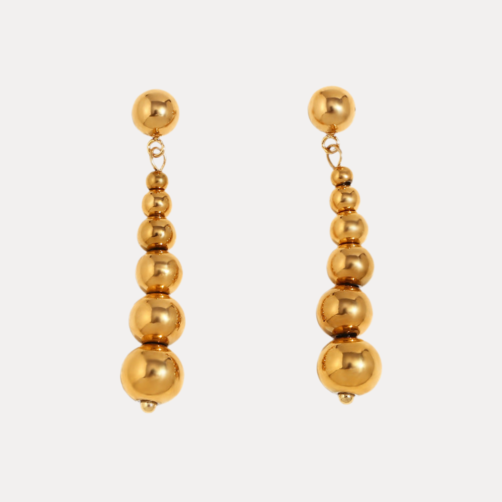 Beaded Drops in 18K Gold-Plating