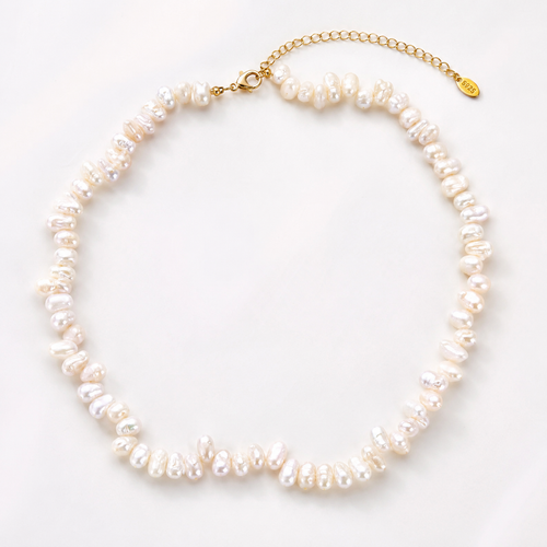 18K Baroque Fresh Water Pearls Necklace