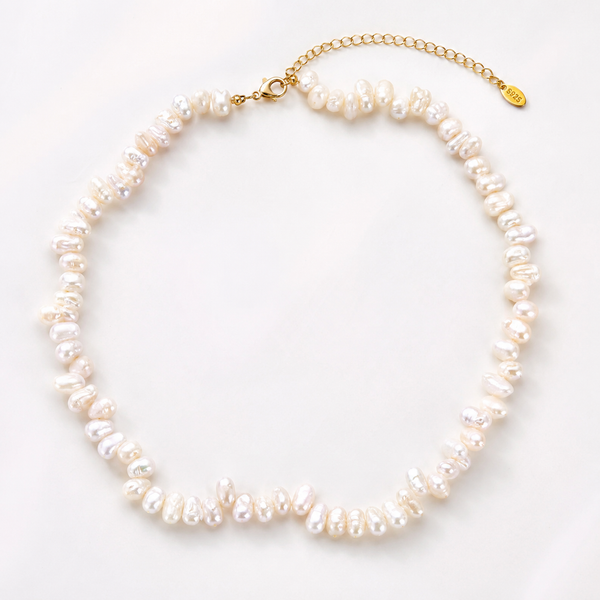 18K Baroque Fresh Water Pearls Necklace