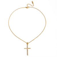 18K Dainty Cross Chain Necklace
