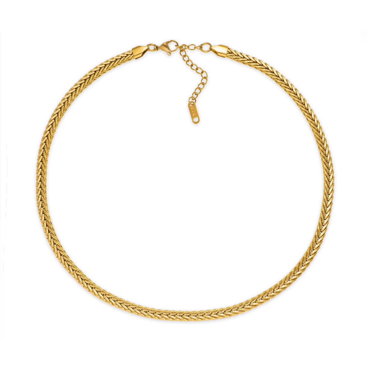 18K Wheat Braided Necklace