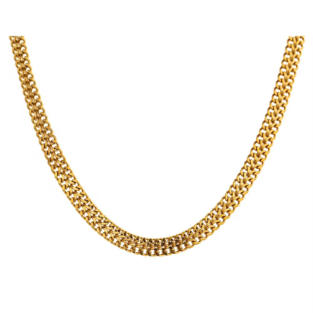 18K Flat Cable Necklace
