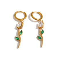 18K Darla Rose Earrings