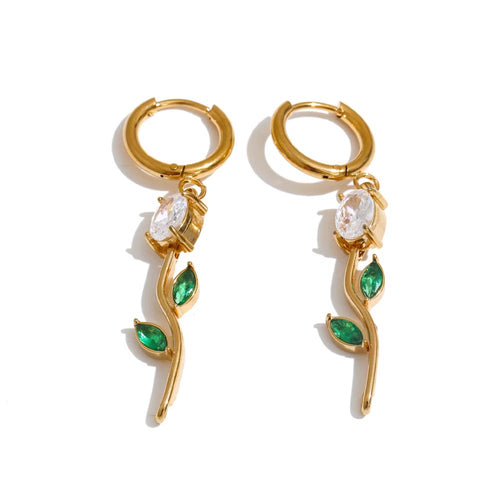 18K Darla Rose Earrings