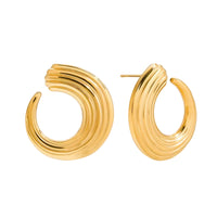 18K Vintage Spiral Statement Studs
