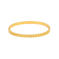 18K Stripe Thin Bangle