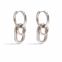 Silver Removable Hoops