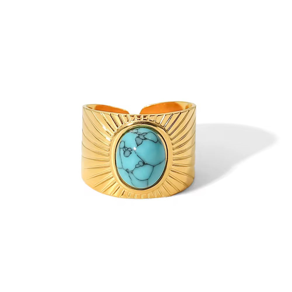 18K Turquoise Vintage Ring