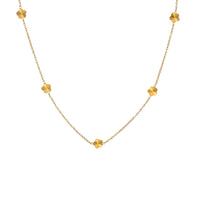 18K Gold Filled Dainty Flower Necklace