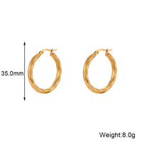 Vintage Round Hoops in 18K Gold-Filled