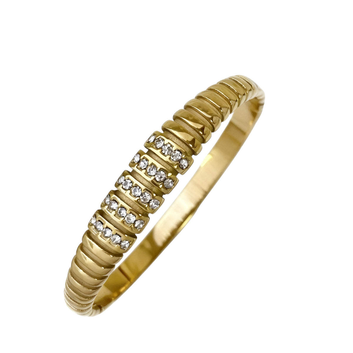 18K Roca Studded Bangle