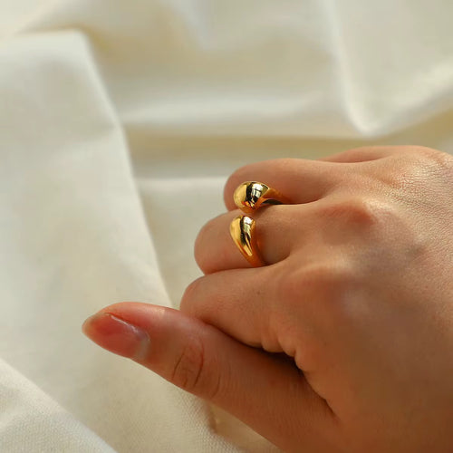 18K Gold Filled Chunky Open Ring